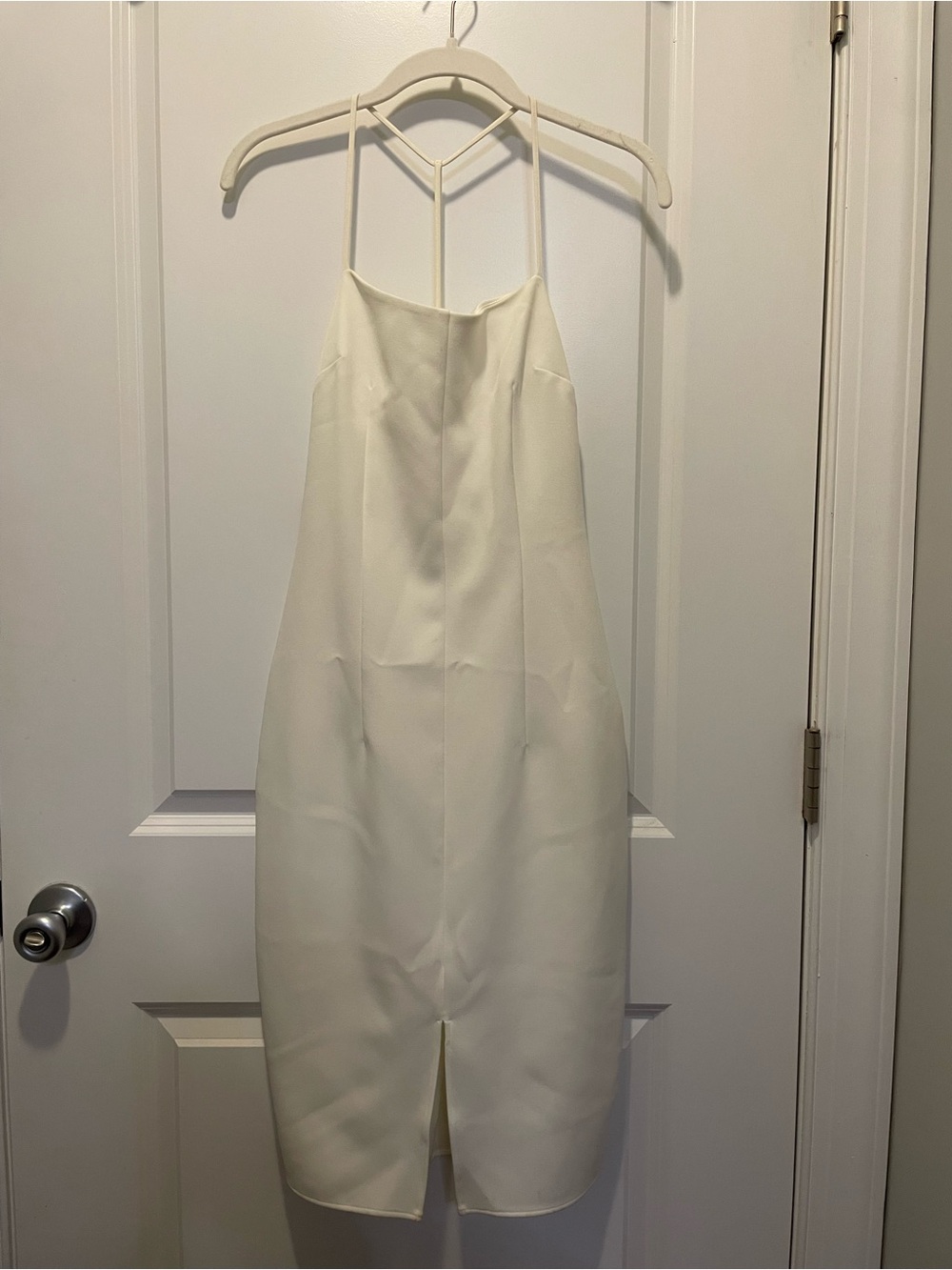 Express ivory strappy midi dress size 0 NWT